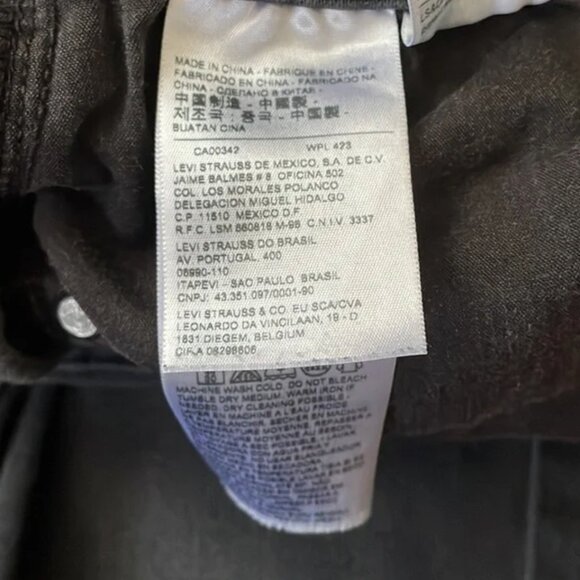 Levi's Jeans Womens 12 Gray Charcoal Mid Rise Skinny Western Barn Minimalist - Picture 7 of 12